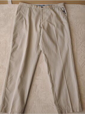 Vintage True Flies Mens Fishing Chino Pants Embroidered Logo 40X32 Tan Pockets